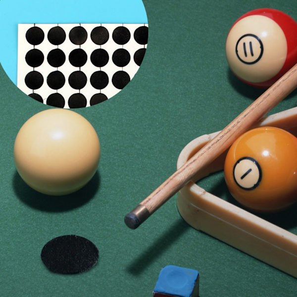 Biljardbord Ball Point Sticker Vit Ball Locator Tillbehör (engelsk snooker 10mm) 10MM