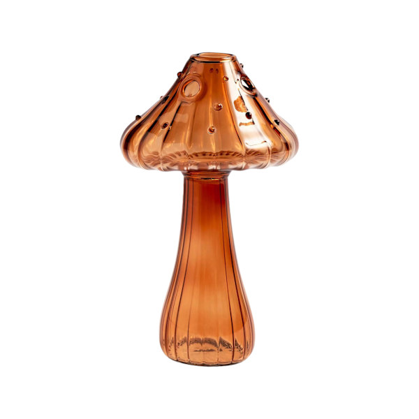 Nordisk hem glas svamp vas, aromaterapi flaska dekorativ prydnad Brun Brown