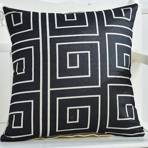 Sett med 4 Putetrekk 45 x 45 cm Søte Dekorative Geometriske Mønster Putetrekk Bil Sofa Stol Hjem Dekor
