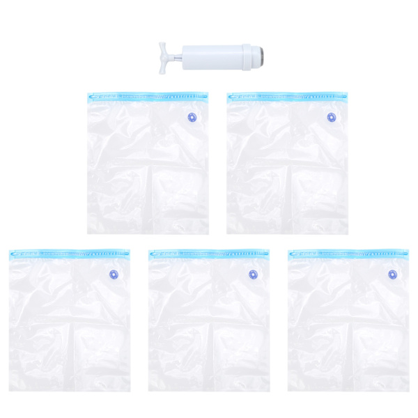 5 stk. filament opbevaringspose 3D printerdele plastik forseglet beskyttelsespose med sugepumpe