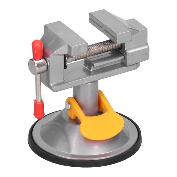 Sugkopp Mini Vise 45# Stål 360 Graders Rotasjon Mini Håndverktøy for Glass Skrivebord Metall