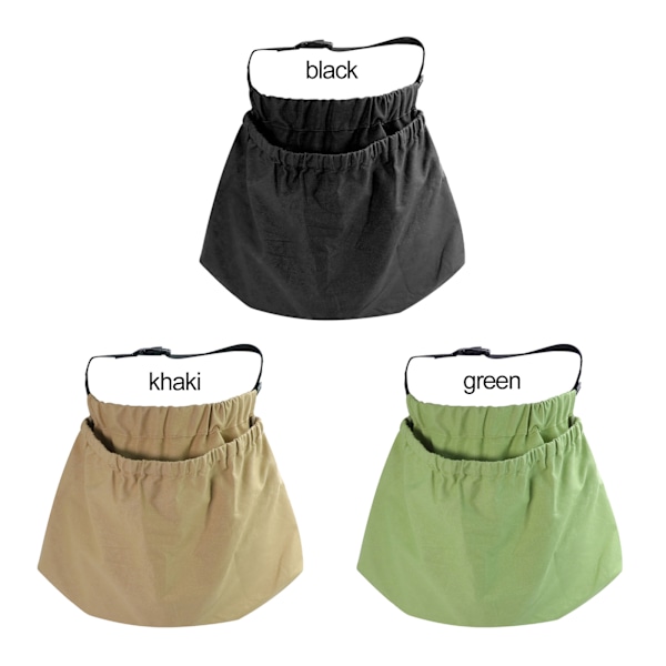 Bærplukningspose Multifunktionel Holdbar Nylon Frugtplukningsopbevaringspose med Spænde