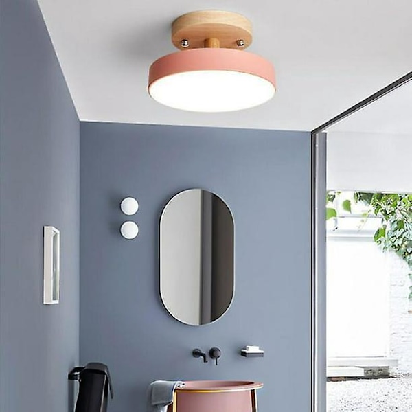 Moderne Rosa Taklampe Flush Mount Lysarmatur for Barnerom
