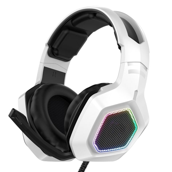 Peliheadset Bass Stereo Mukava Luonnollinen Kannettava E-urheiluheadset PS4:lle ja PC:lle K10 Valkoinen
