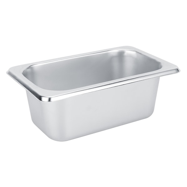 Rustfrit stål madbuffet fad plader gryder bakke retter holder firkantet madbeholder