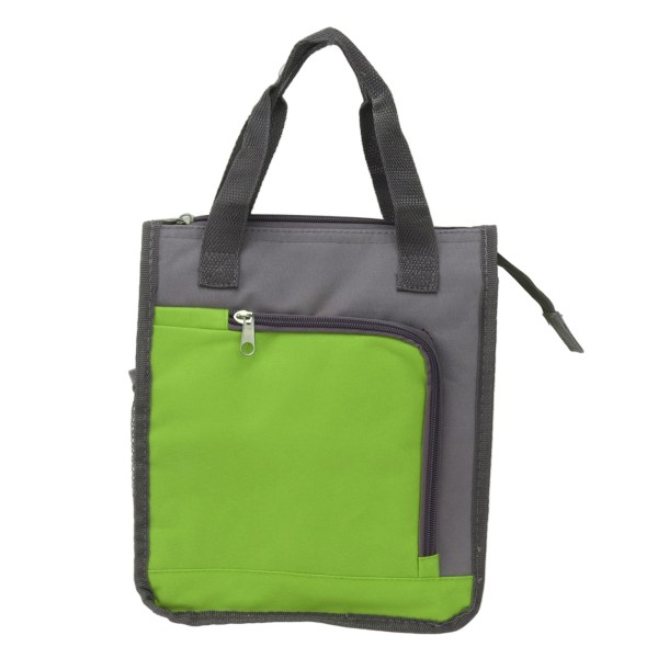 Insulated Refrigerated Bag Widened Handle Insulated Reusable Grocery Bag for Work Travel Hiking Food Delivery Green