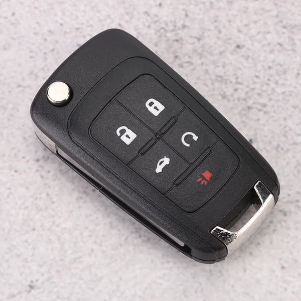 5 knapper Flip Key Fob Case Shell Cover erstatning passer til Chevrolet Camaro 2010-2013