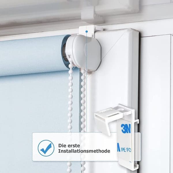 4-pack roller blind clamp bracket, no drilling, replacement accessory, PVC clamp bracket Plastic