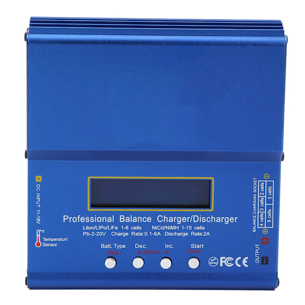 Lipo Batteri Oplader IMAX B6AC Balance Smart Lithium Oplader Neutral 80W til Lilon LiFe LiPo NiMH NiCd PB Batteri