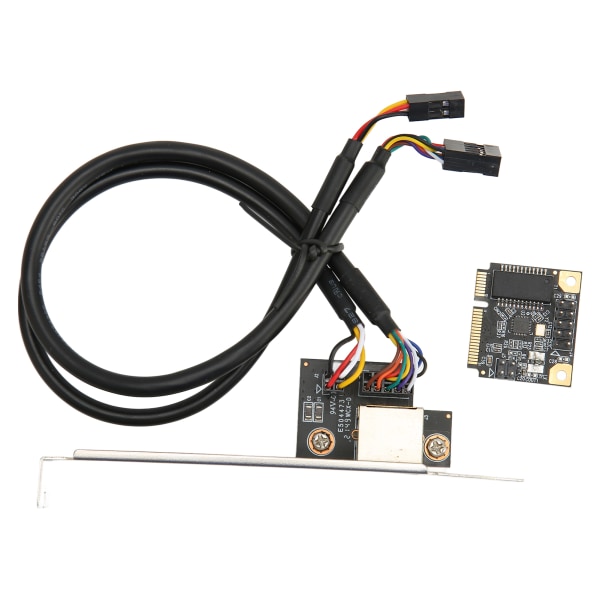 Mini PCI E Gigabit Ethernet-kort 1000 Mbps Gold Pin Effektiv värmeavledning RJ45 LAN NIC-kort Mini PCIE NIC för PC