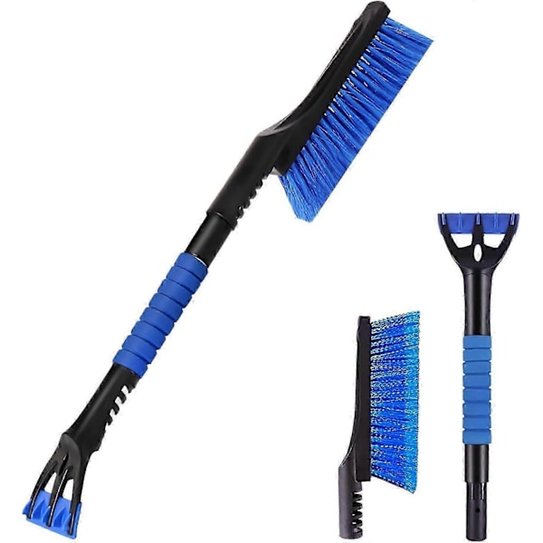 2-i-1 Avtakbar Isskrape for Bilfrontrute, Ripefri med Ergonomisk Ultramykt Skumhåndtak, for Biler, Lastebiler og SUV-er_SZXM