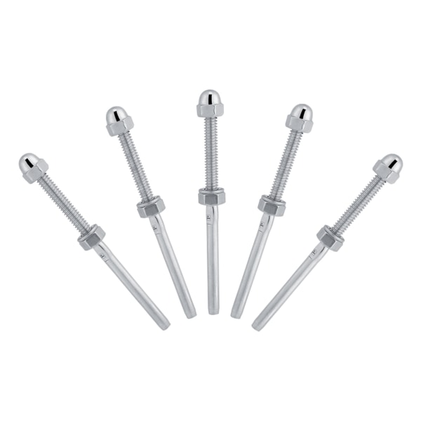 10 stk rustfritt stål gjengede strammeender for 1/8" kabelrekkverkssystem