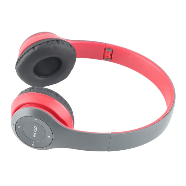 P47 Bluetooth-kuulokkeet monitoiminen syvä basso melunvaimennus taitettava langaton urheilukuuloke kotitoimistoon matkustamiseen punainen