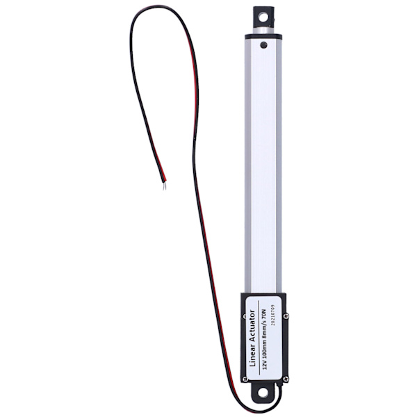 Lineær aktuator DC 12V 100mm intern grænseafbryder Lavstøj Elektrisk mini lineær aktuator til industrielt landbrug8mm/s-70N