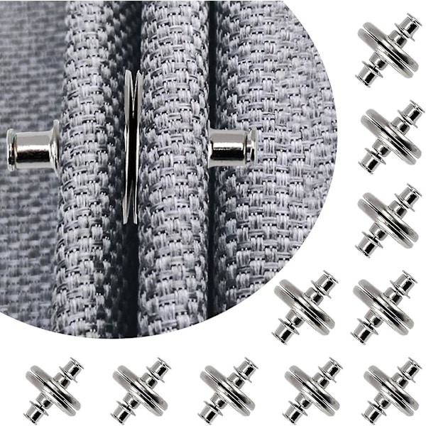 Magneettiset verhotangot - 10 kpl | Magneettikiinnitys valonhallintaan 20 mm