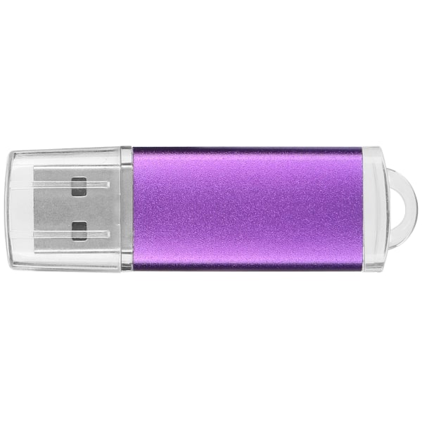 USB Flash Drive Transparent Cover Lilla Bærbar Memory Stick til PC Tablet4GB