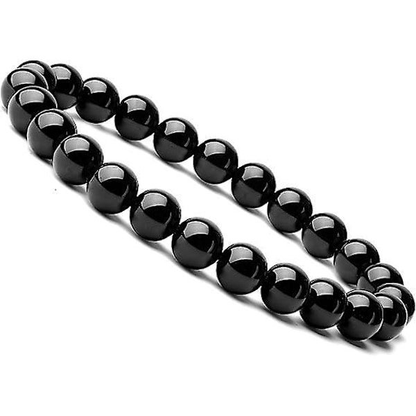 Flot Naturlig Halvædelsten Krystal Perle Armbånd - Unisex