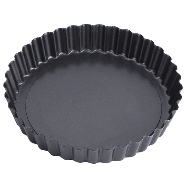 NonStick Rund Karbonstål Pai Pizza Kakeform Avtakbar Bunn Kakebakeform (9 tommer)