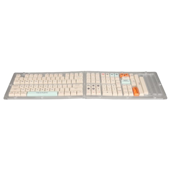 Tangentbord Tangentkapslar Orange Blå Beige 128 nycklar PBT Tema XDA Höjd Sublimering Opak DIY Keycap för mekaniskt tangentbord