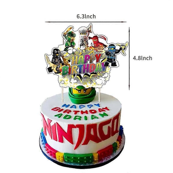 Ninjago Børnefødselsdag Dekorationssæt med Balloner og Banner