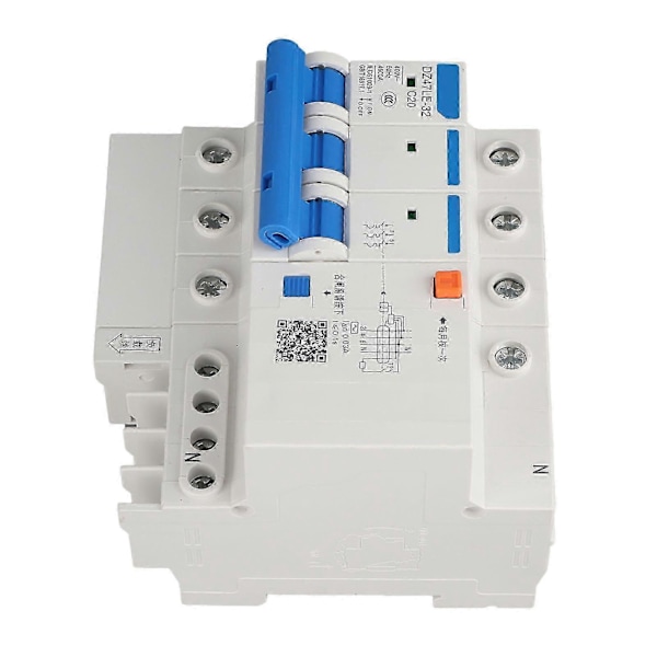 DZ47LE 32 3P+N C20 Lekkasjebeskyttelse Strømkretsbryter 400V 20A