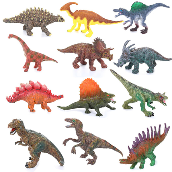 Barn 4 st DIY Dinosaurier Målning 3D Dinosaurier Figurer Ritning Modell Graffiti Färgläggning Leksaker