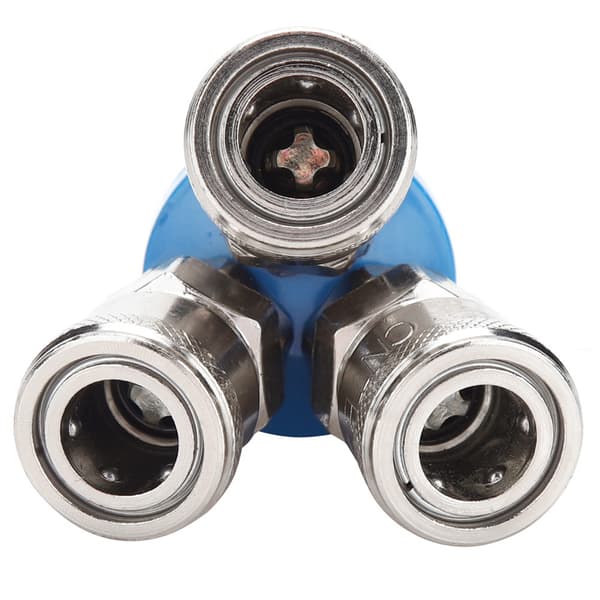1/4\" C Typ Pneumatisk Snabbkoppling Luftpump Luftkompressorkontakt (3-vägs)