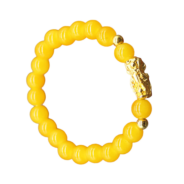 Trendigt gult pärlarmband - Fint utförande, lätt att matcha - Perfekt armbandspresent (1 st) yellow