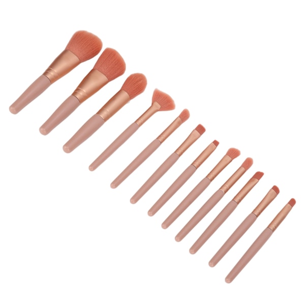 12-delars sminkborsteset Concealer Eyeliner Ögonbryn Kontur Bärbar Makeup Borste