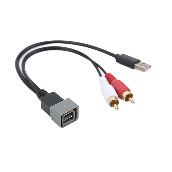 Bilradio USB-port Fastholdelseskabel USB-indgangsadapter Udskiftning til Nissan Cube Juke Versa