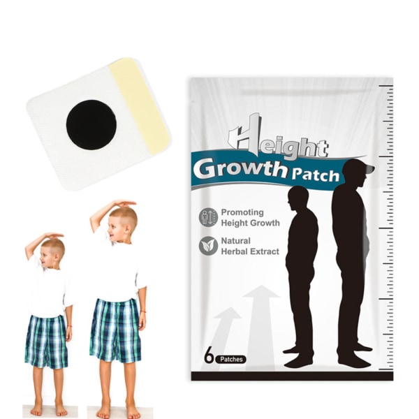 6 STK Foot Patch Body Height Enhancer Patch Foot Health Patch Sticker til voksne og teenagere