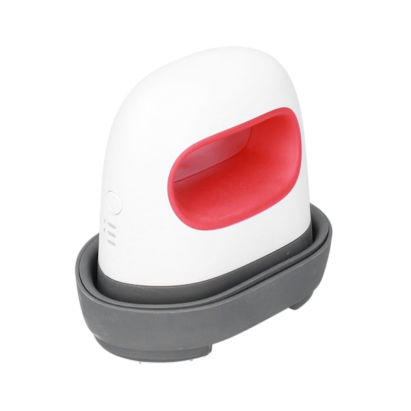 Rød mini bærbar automatisk strygemaskine med temperaturføling - varmepresse - strygemaskine - EU-stik 220V