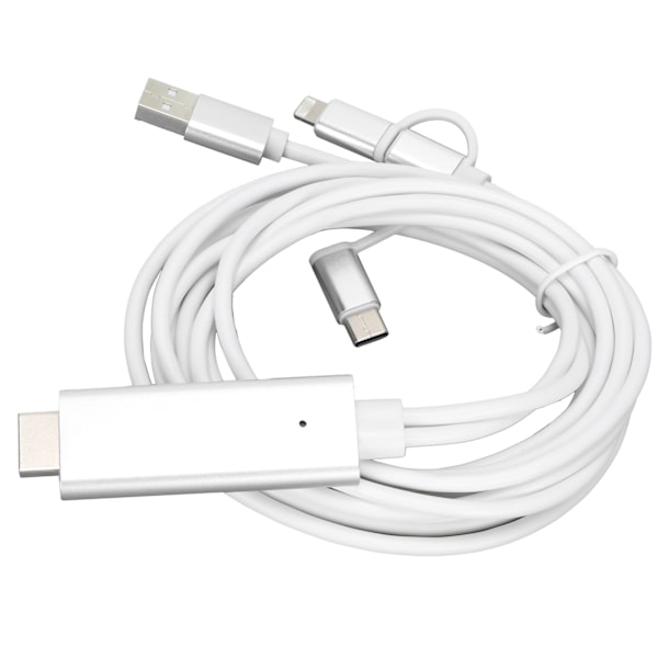 Kaapeliadapteri 3 in 1 HD-tila Laaja yhteensopivuus 1080P Ei asemaa vaadita High Definition Multimedia Interface -kaapeli 5V