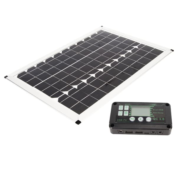 100W solpanelsæt 220W inverter MPPT-controller Dobbelt USB-udgang solopladningspanel til bil
