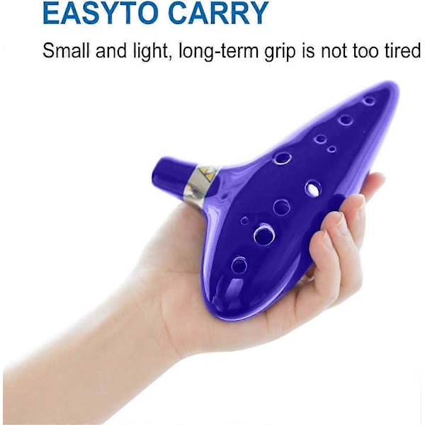 12 Hull Alto C Ocarina Legend of Zelda Ocarina med Stativ Musikkbok Halsrem Zelda Keramisk Ocari