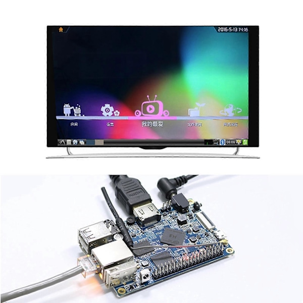 Orange Pi Pc Plus 8g Emmc Med Wifi, Allwinner H3 Soc, Öppen Källkods-kort