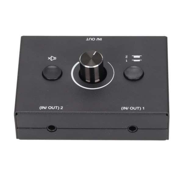 3,5 mm Switcher 2 Input 1 Output Eller 1 Input 2 Output Splitter Switcher Box med One Key Mute-knapp