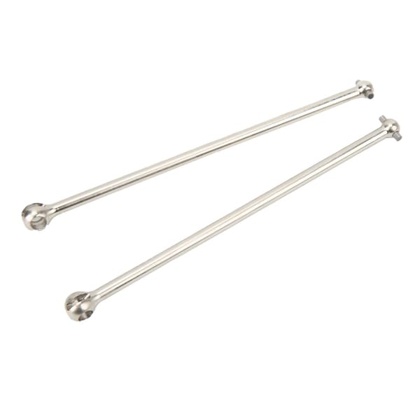 2 stk. RC Forreste Bageste Drivaksel Stål 150 mm Fuld Længde CVD Dogbone Tilbehør til ARRMA 1/7 1/8 RC Bil Sølv