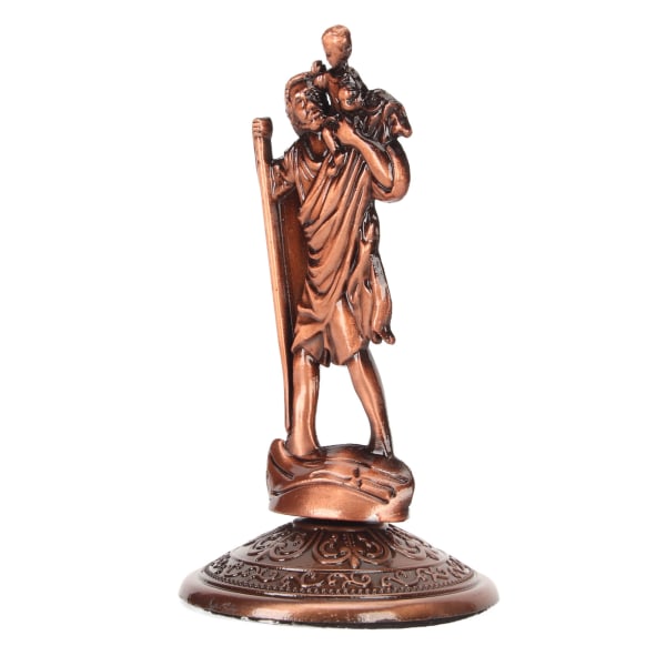 Jesus Statue Ornament Legering Kristne Ornamenter Jesus Kristus Figur Ornament for Hjem Bil Kontor Dekorasjon Bronse