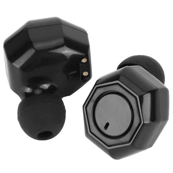 Binaurale Bluetooth-hovedtelefoner, bærbare Bluetooth-headset, øretelefoner til kørsel, sort