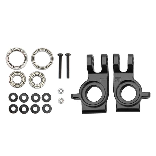 2 stk. RC bagnavsholder opgraderingsdele udskiftning aluminiumslegering til ARRMA 1/7 1/8 sort