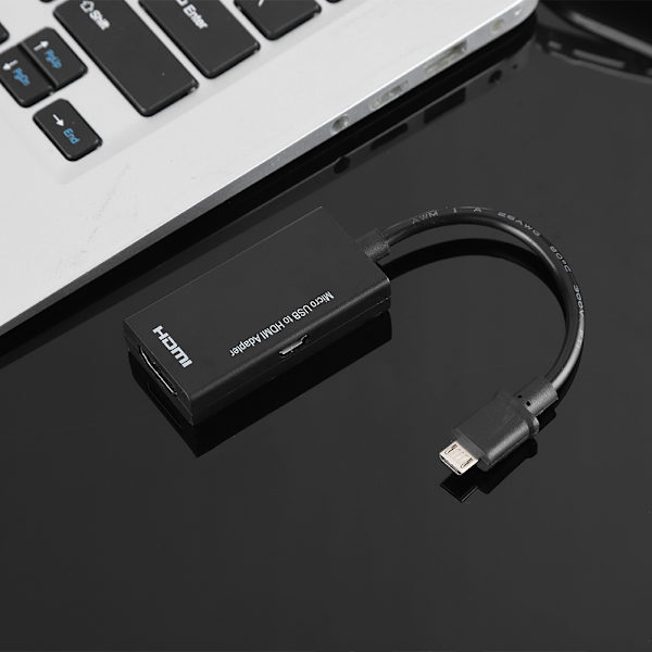 1080P Micro USB -HDMI-sovitin 8-kanavainen stereoääni 5pin HDMI-videosovitin Androidille