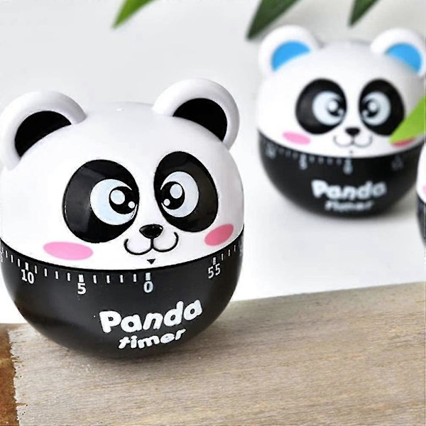 2024 Köksäggtimer Söt Klassrumstimer Panda-formad Mekanisk Köksbakning Matlagningstimer Påminnelse