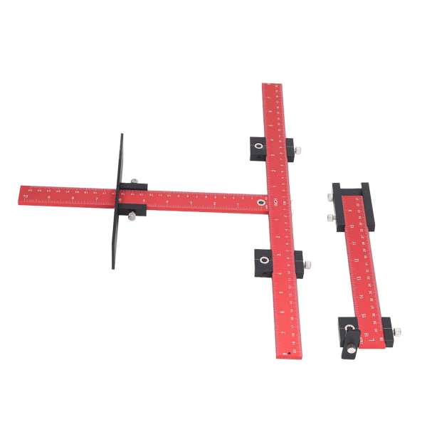 Hardware Jig Drill Punch Locator Udvidet Version Aluminiumlegering Kabinet Hardware Jig Værktøj til Træbearbejdning