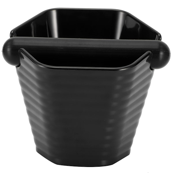 Hexagonal stil kaffeknacklåda Halkfri kaffesumpshink med knockbar Hushållssvart