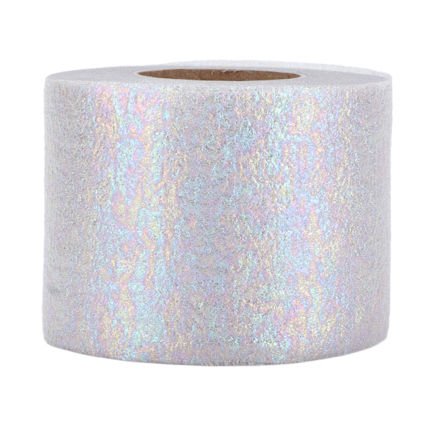 Glitter Tulle Rullar Glänsande Utseende Lätt Användning Tillräcklig Mängd Fyra Färger Nättyg Tulle för DIY DekorSilver Grå