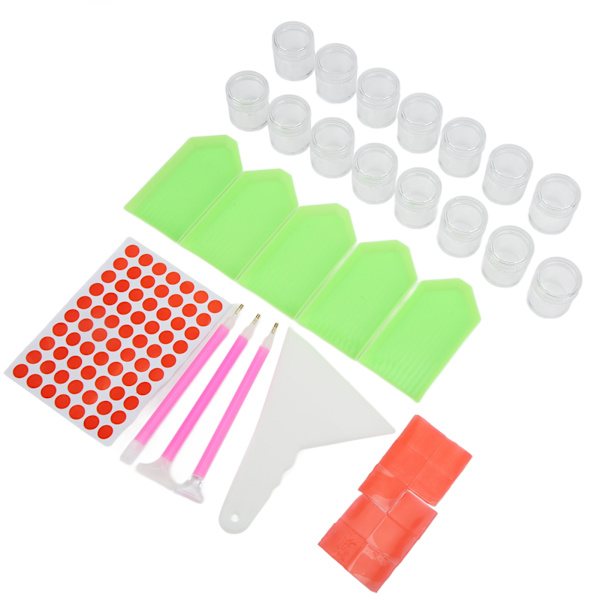 Rhinestone Painting Case 15 Grid Transparent Design Portable Practical Bead Storage Containers Art Supplies