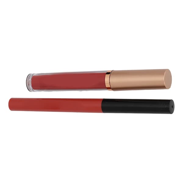 Matte Flydende Læbestift Læbeblyant Sæt Vandtæt Langtidsholdbar Lipgloss Makeupsæt