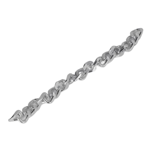 10m Aluminiumkantkedja Rostfria Vridna Länkar Kedja DIY Hantverk för Armband Halsband Anklet Smyckestillverkning Silver