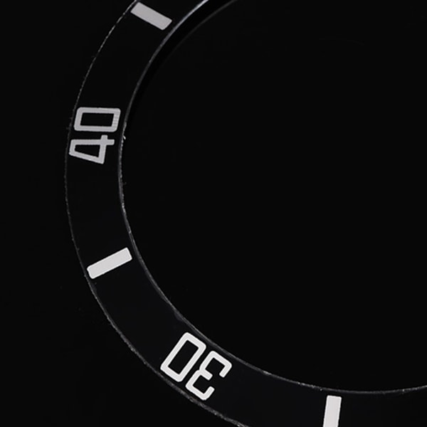 Klocka Armbandsklocka Aluminium Material Loop Bezel Insert Ring Ersättningsdel (Svart)